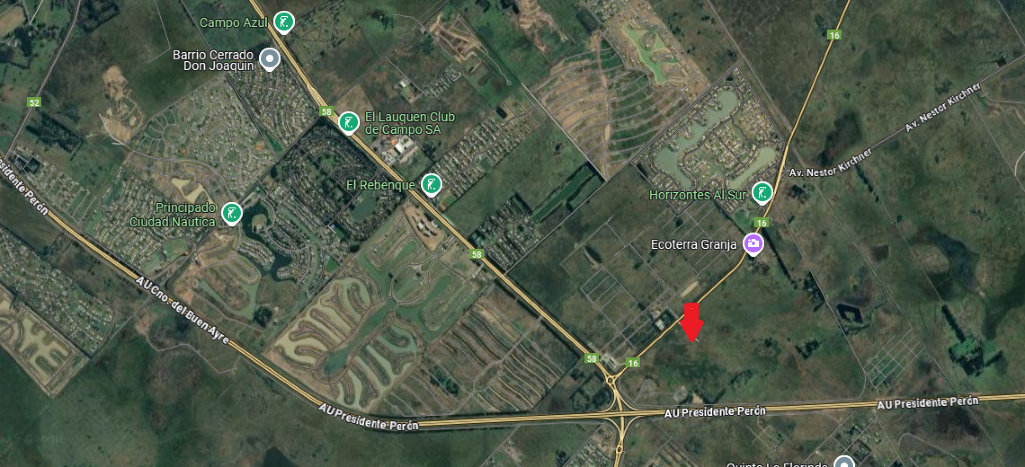 Campo 5 has sobre Ruta 16